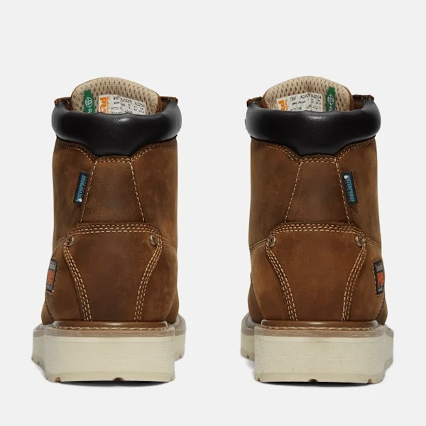 Botas de trabalho impermeáveis Gridworks de 15 cm para homem – Castanho dourado Botas de trabalho impermeáveis Gridworks de 15 cm para homem – Castanho dourado