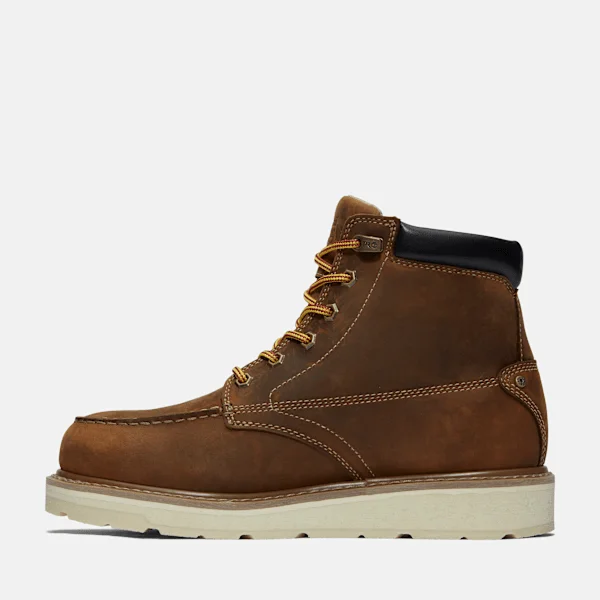 Botas de trabalho impermeáveis Gridworks de 15 cm para homem – Castanho dourado Botas de trabalho impermeáveis Gridworks de 15 cm para homem – Castanho dourado