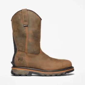 Botas de trabalho True Grit Pull-On com biqueira de proteção para homem – Castanho café Botas de trabalho True Grit Pull-On com biqueira de proteção para homem – Castanho café