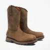 Botas de trabalho True Grit Pull-On com biqueira de proteção para homem – Castanho café Botas de trabalho True Grit Pull-On com biqueira de proteção para homem – Castanho café