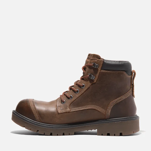 Botas de trabalho Whitman de 6-Inch Boot com biqueira de proteção para homem – Castanho escuro Botas de trabalho Whitman de 6-Inch Boot com biqueira de proteção para homem – Castanho escuro