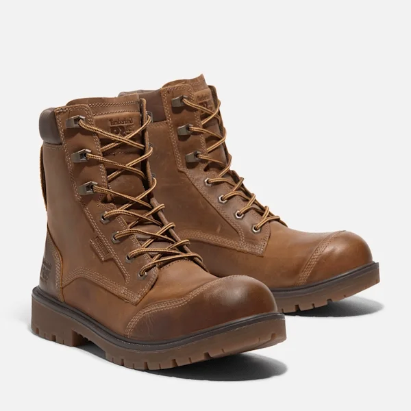 Botas de trabalho Whitman de 8 polegadas com biqueira composta para homem – Castanho Botas de trabalho Whitman de 8 polegadas com biqueira composta para homem – Castanho