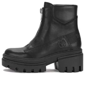 Botas Everleigh com fecho frontal “Preto Nubuck”
