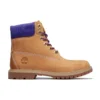 Botas Heritage com sola de copo de 15 cm “Nubuck Trigo com Roxo”