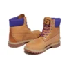 Botas Heritage com sola de copo de 15 cm “Nubuck Trigo com Roxo”