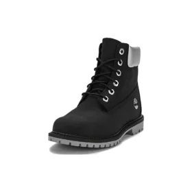 Botas Heritage Cupsole impermeáveis de 6 polegadas “Nubuck Preto com Gola Prateada”