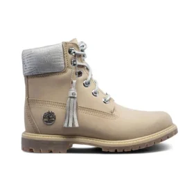 Botas Heritage de 15 cm em couro impermeável “Nubuck rosa claro”