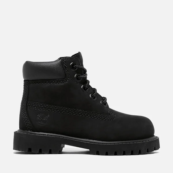 Botas impermeáveis de 15 cm para crianças – Nubuck preto Botas impermeáveis de 15 cm para crianças – Nubuck preto