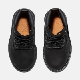 Botas impermeáveis de 15 cm para crianças – Nubuck preto