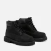 Botas impermeáveis de 15 cm para crianças – Nubuck preto Botas impermeáveis de 15 cm para crianças – Nubuck preto