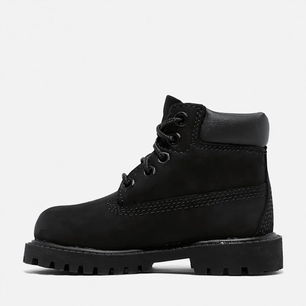Botas impermeáveis de 15 cm para crianças – Nubuck preto Botas impermeáveis de 15 cm para crianças – Nubuck preto