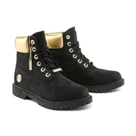 Botas impermeáveis Heritage 6-Inch Boot “Nubuck Preto com Dourado” Botas impermeáveis Heritage 6-Inch Boot “Nubuck Preto com Dourado”