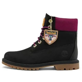 Botas impermeáveis Heritage de 15 cm “Nubuck preto com rosa” Botas impermeáveis Heritage de 15 cm “Nubuck preto com rosa”