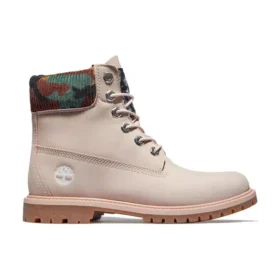 Botas impermeáveis Heritage de 15 cm “Nubuck rosa claro com camuflagem” Botas impermeáveis Heritage de 15 cm “Nubuck rosa claro com camuflagem”