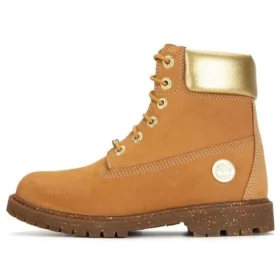 Botas impermeáveis Heritage de 15 cm “Nubuck Trigo com Dourado” Botas impermeáveis Heritage de 15 cm “Nubuck Trigo com Dourado”
