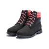 Botas impermeáveis Linden Woods de 6-Inch “Nubuck preto com rosa”