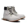 Botas impermeáveis premium de 15 cm «Nubuck cinzento claro»