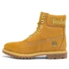 Botas impermeáveis premium de 15 cm “Nubuck Trigo com logótipo dourado”