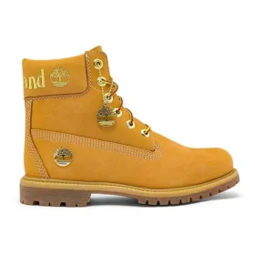 Botas impermeáveis premium de 15 cm “Nubuck Trigo com logótipo dourado”