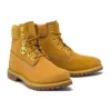 Botas impermeáveis premium de 15 cm “Nubuck Trigo com logótipo dourado”