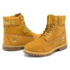Botas impermeáveis premium de 15 cm “Nubuck Trigo com logótipo dourado”