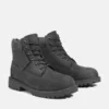 Botas Impermeáveis Premium de 15 cm para Jovens – Nubuck Preto Botas Impermeáveis Premium de 15 cm para Jovens – Nubuck Preto