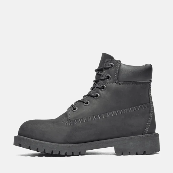 Botas Impermeáveis Premium de 15 cm para Jovens – Nubuck Preto Botas Impermeáveis Premium de 15 cm para Jovens – Nubuck Preto