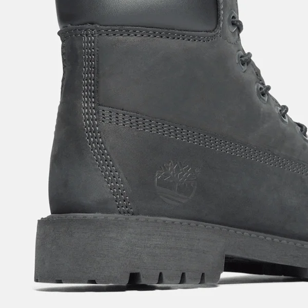 Botas Impermeáveis Premium de 15 cm para Jovens – Nubuck Preto Botas Impermeáveis Premium de 15 cm para Jovens – Nubuck Preto