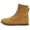 Botas Joslin de tamanho médio com fecho e corte largo “Trigo Nubuck”