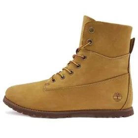 Botas Joslin de tamanho médio com fecho e corte largo “Trigo Nubuck”
