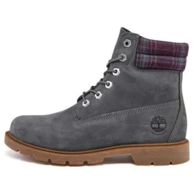 Botas Linden Woods de 15 cm, impermeáveis, “Cinza escuro e gola estampada”