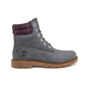 Botas Linden Woods de 15 cm, impermeáveis, “Cinza escuro e gola estampada”