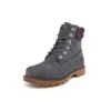 Botas Linden Woods de 15 cm, impermeáveis, “Cinza escuro e gola estampada”