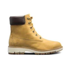 Botas Lucia Way de 15 cm com corte largo “Nubuck Trigo”