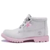 Botas Nellie Chukka Duplamente Impermeáveis para Mulher “Cinza Rosa”