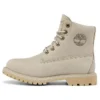 Botas Paninara sem gola, 15 cm de largura, impermeáveis “Nubuck cinzento claro”
