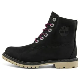 Botas Paninara sem gola, 15 cm de largura, impermeáveis “Nubuck Preto”