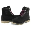 Botas Paninara sem gola, 15 cm de largura, impermeáveis “Nubuck Preto”