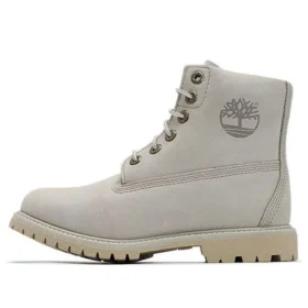 Botas Paninara sem gola de 15 cm impermeáveis “Nubuck cinzento claro”