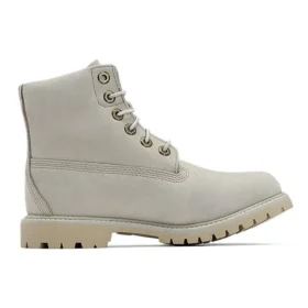 Botas Paninara sem gola de 15 cm impermeáveis “Nubuck cinzento claro”