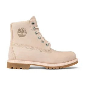 Botas Paninara sem gola de 15 cm à prova de água “Nubuck rosa claro”