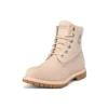 Botas Paninara sem gola de 15 cm à prova de água “Nubuck rosa claro”