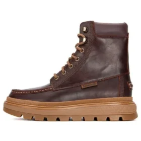Botas Ray City Moc Toe Chukka “Couro Regenerativo Castanho”