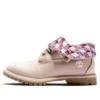 Botas Roll Top Básicas “Rosa Claro com Estampado Xadrez”
