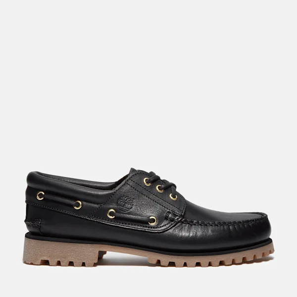 Calçado de barco Timberland® Authentic 3-Eye Lug para homem, cosido à mão Calçado de barco Timberland® Authentic 3-Eye Lug para homem, cosido à mão