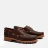 Calçado de barco Timberland® Authentic 3-Eye Lug para homem, cosido à mão Calçado de barco Timberland® Authentic 3-Eye Lug para homem, cosido à mão