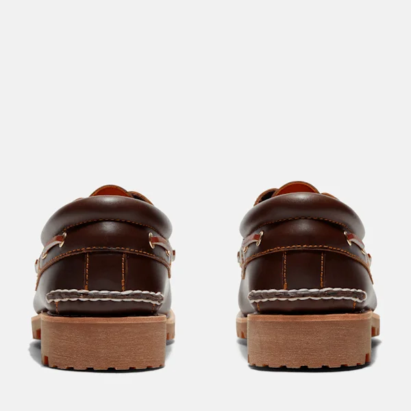 Calçado de barco Timberland® Authentic 3-Eye Lug para homem, cosido à mão Calçado de barco Timberland® Authentic 3-Eye Lug para homem, cosido à mão