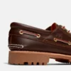 Calçado de barco Timberland® Authentic 3-Eye Lug para homem, cosido à mão Calçado de barco Timberland® Authentic 3-Eye Lug para homem, cosido à mão
