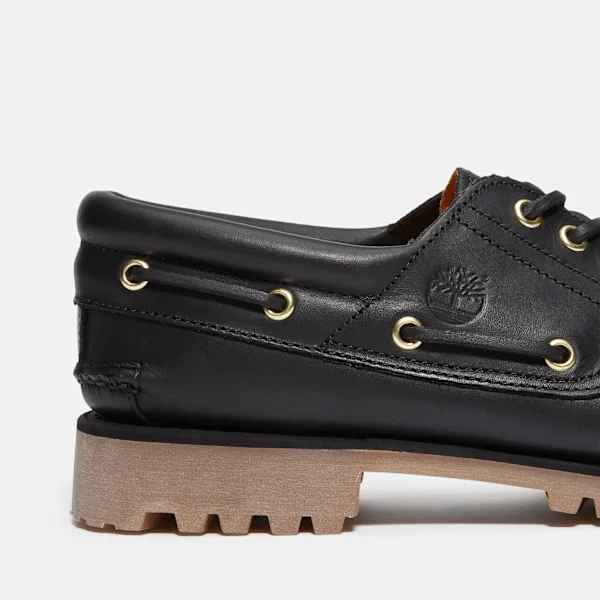 Calçado de barco Timberland® Authentic 3-Eye Lug para homem, cosido à mão Calçado de barco Timberland® Authentic 3-Eye Lug para homem, cosido à mão