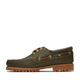 Calçado de barco Timberland x Aim Leon Dore com três ilhós e sola com relevo, cosido à mão “Grape Leaf”